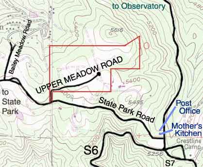 Road map to the Upper Meadow